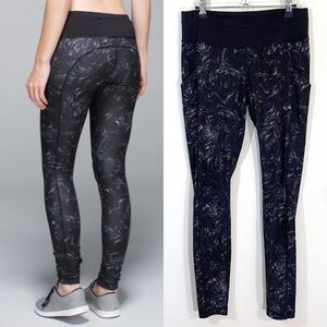 Lululemon Speed Tight II Full on Luxtreme Arsenal Ambient Grey Black Swirl 8